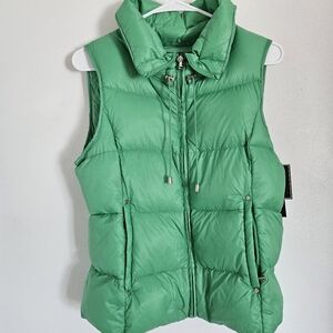 Ralph Lauren Packable Puffy Green Vest NWT
